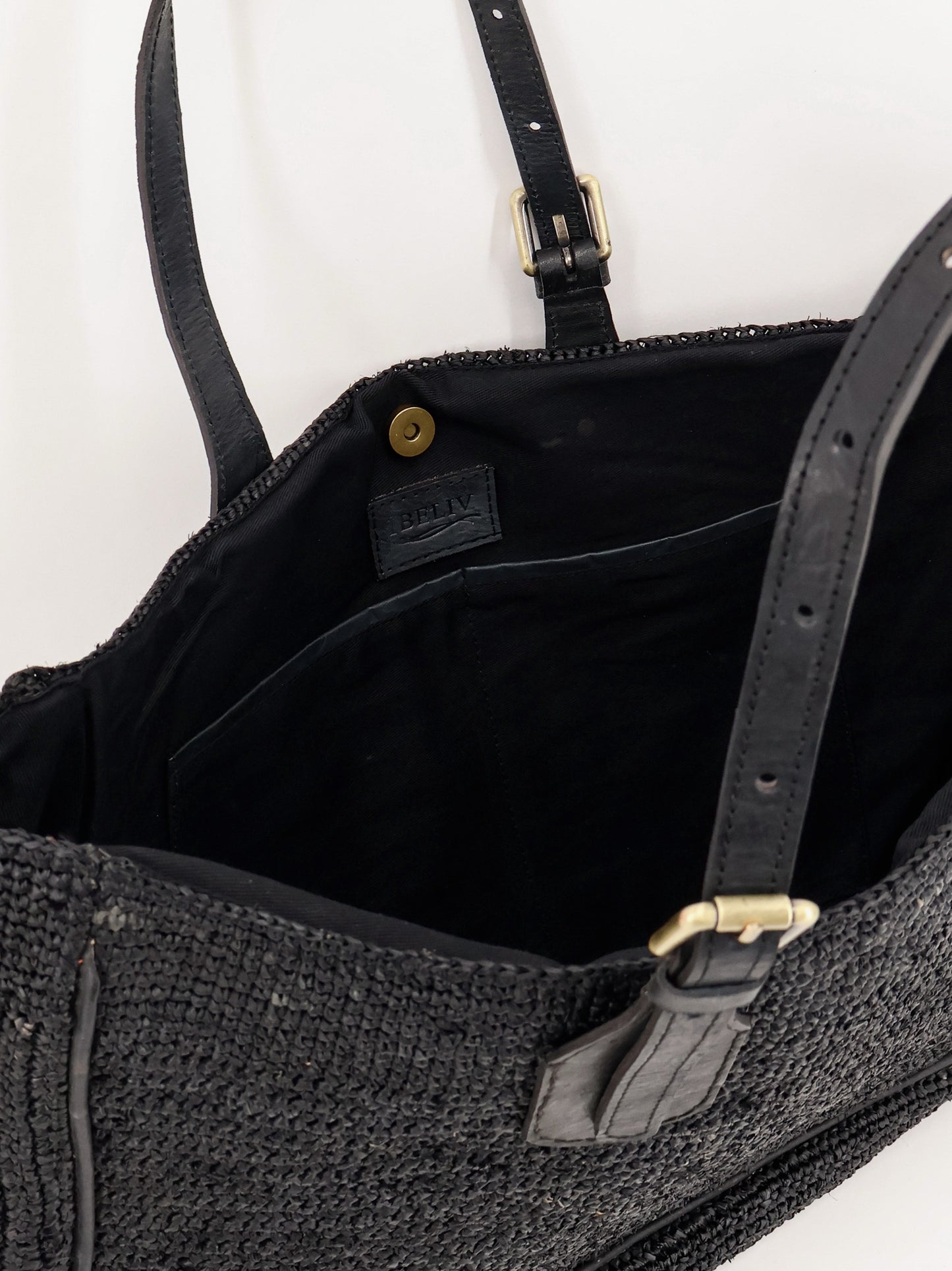 Raffia shoulder bag