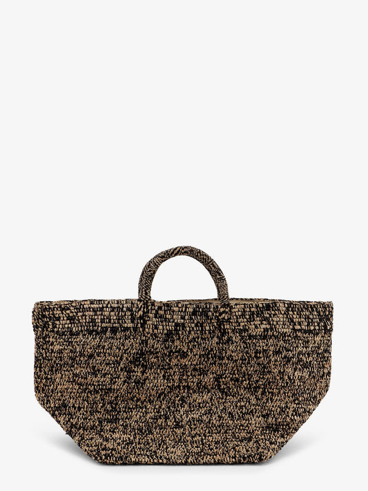 Vanilla raffia handbag