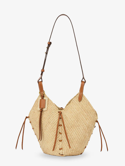 Losange raffia shoulder bag thumbnail