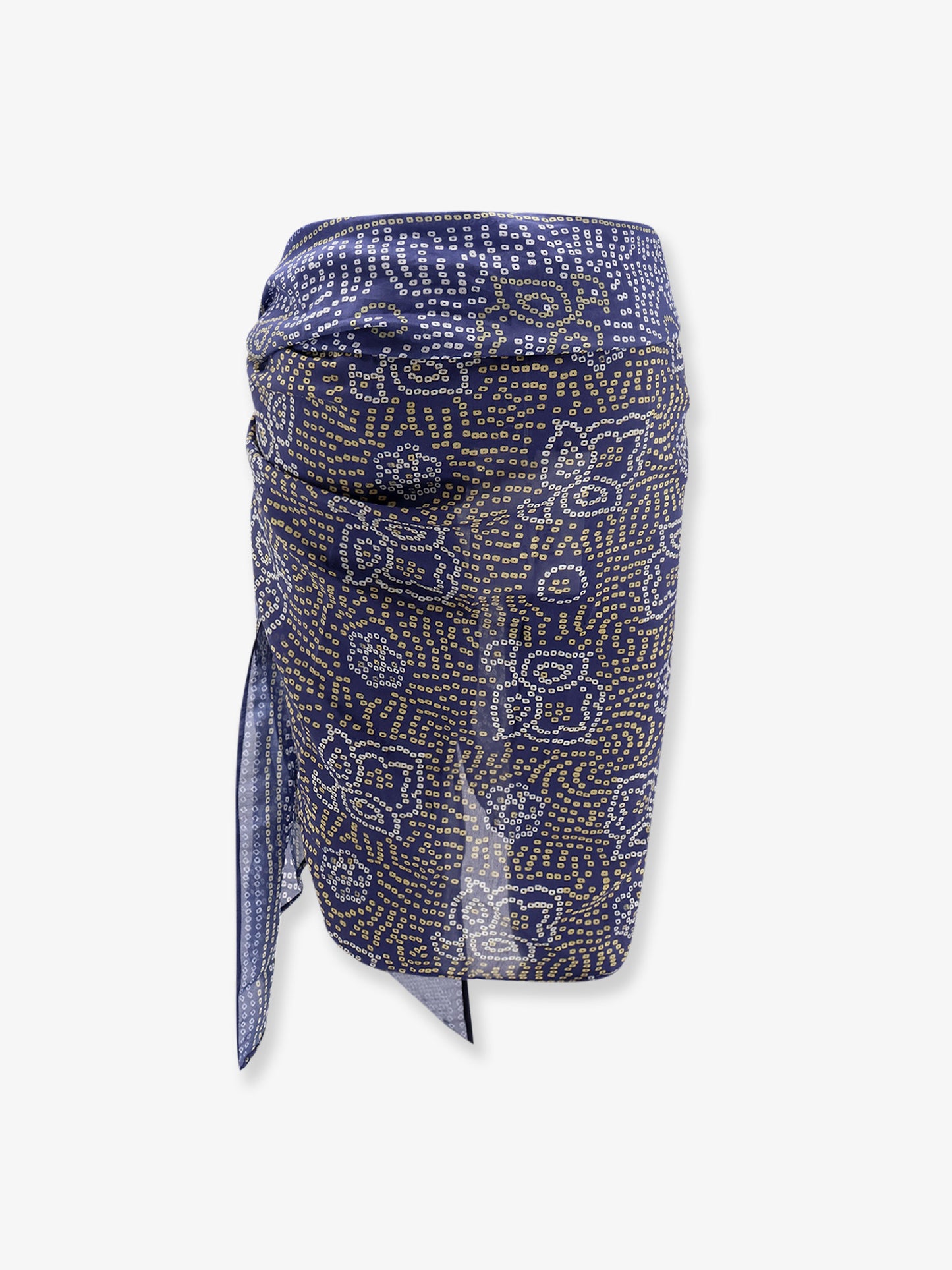 Lucilia cotton and silk blend pareo scarf