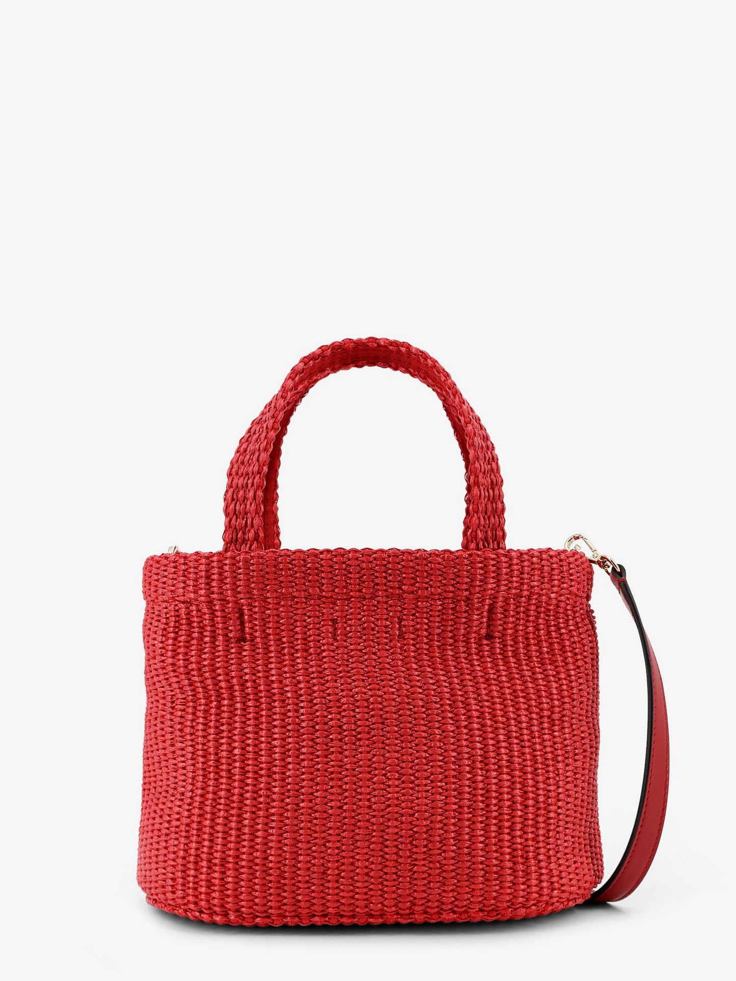 Raffia crossbody bag with embroidered logo on the front