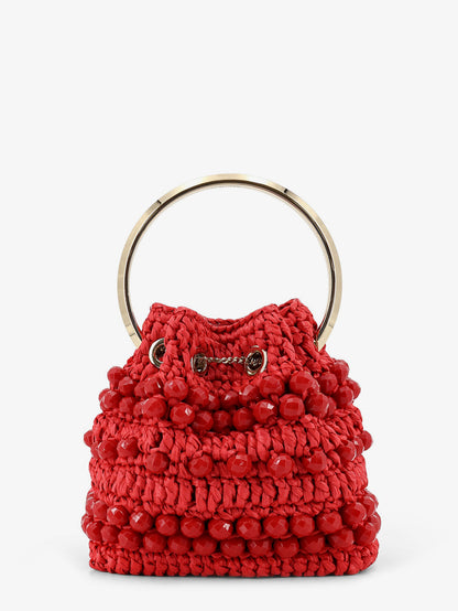 Bon Bon raffia bucket bag thumbnail