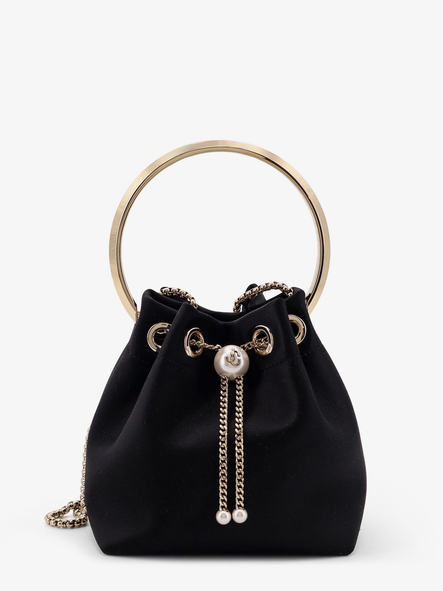Borsa a secchiello Bon Bon in satin