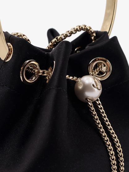 Borsa a secchiello Bon Bon in satin thumbnail