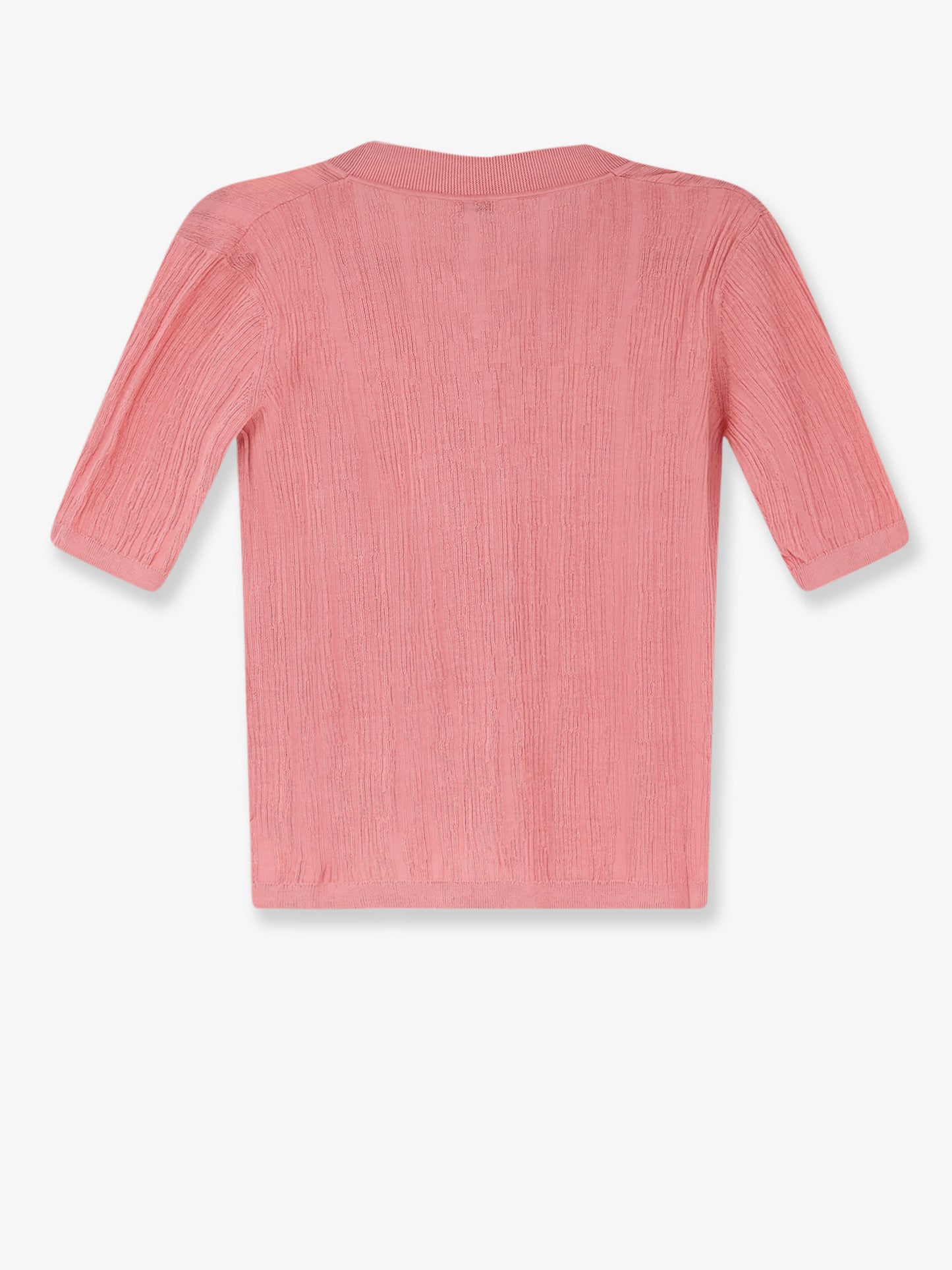 Silk and cotton cardigan with crinkled effect