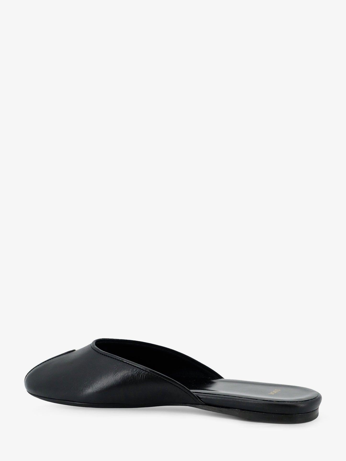 Date Flat leather sandals