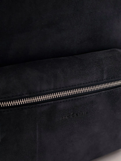 Suede backpack with engraved logo thumbnail