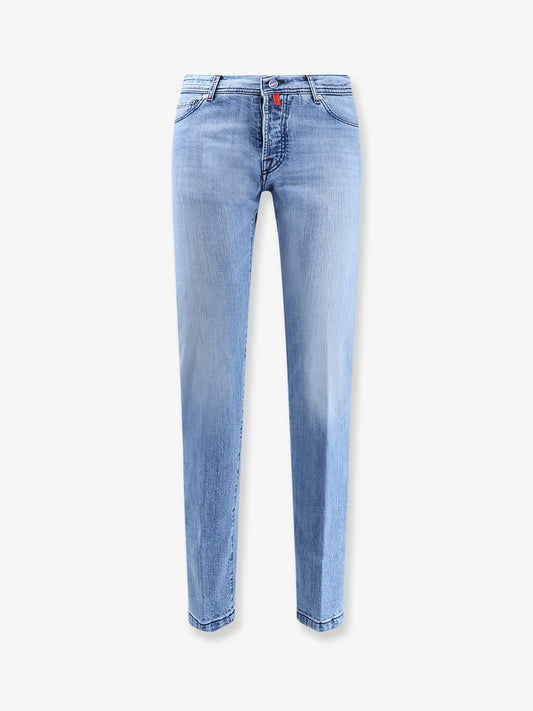 Blue denim jeans