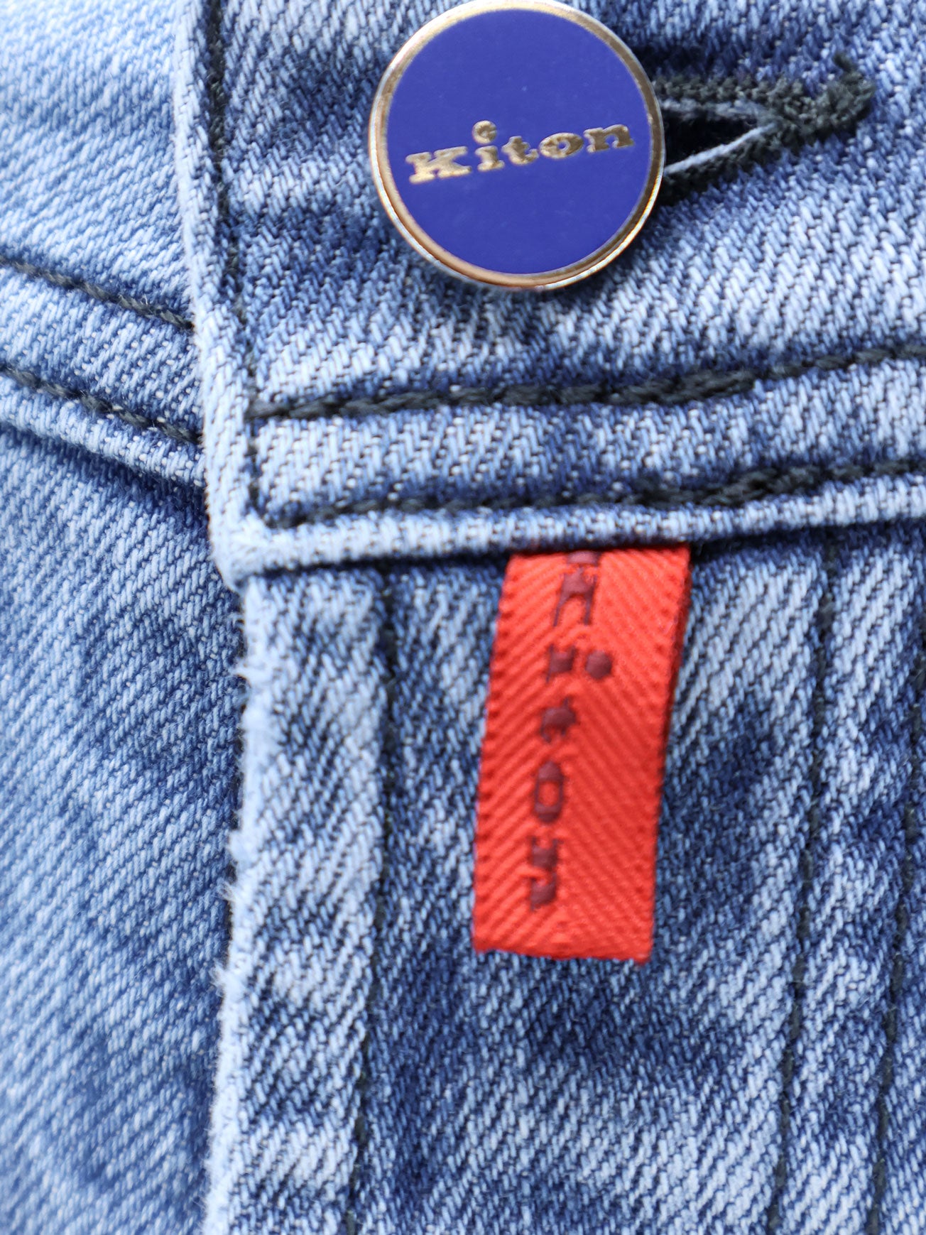 Blue denim jeans