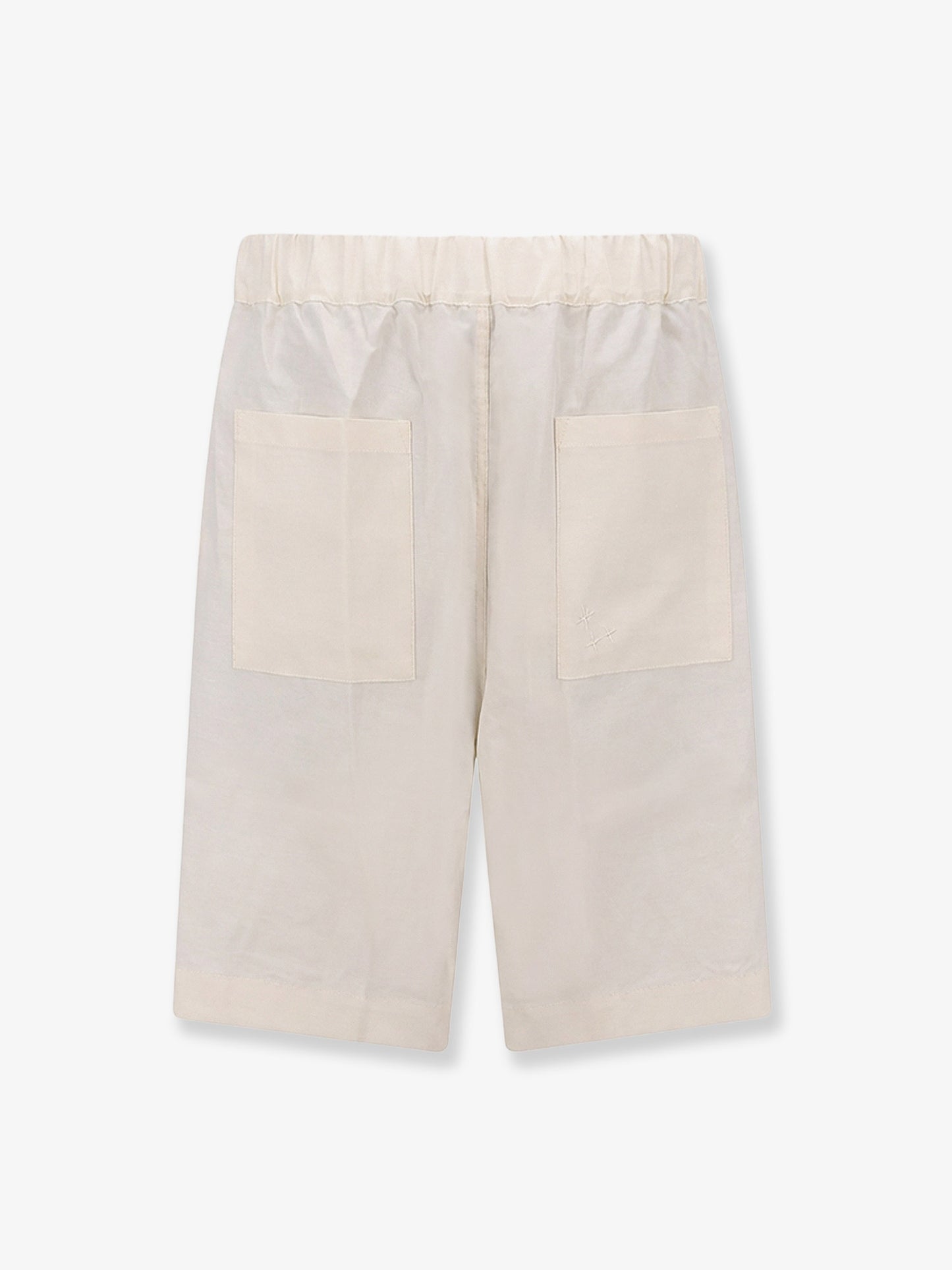Viscose and linen bermuda shorts