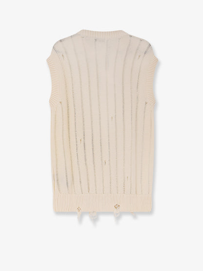 Destroyed effect cotton vest thumbnail