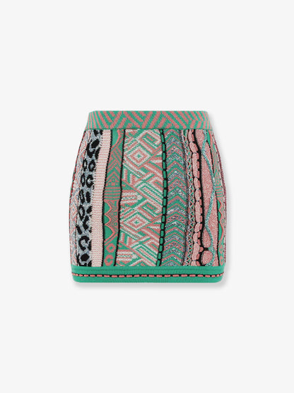 Multicolored cotton skirt thumbnail