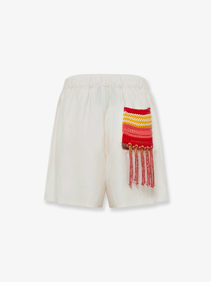 Viscose and linen blend Cancun bermuda shorts thumbnail