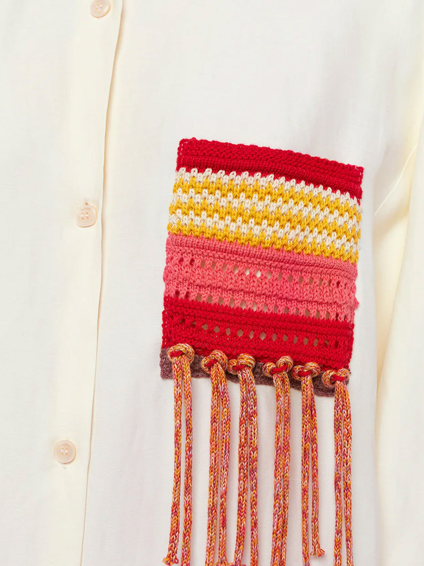 Over viscose and linen shirt