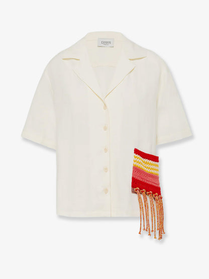 Viscose and linen blend shirt thumbnail
