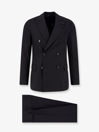 Iconic double-breasted pure virgin wool suit thumbnail