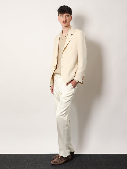 Roma pure virgin wool and linen blazer thumbnail