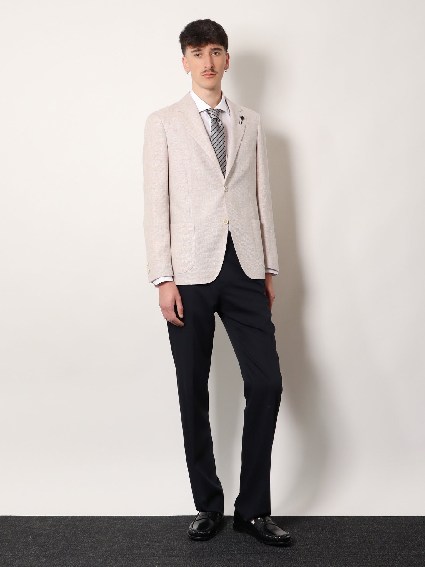 Roma pure virgin wool and linen blazer