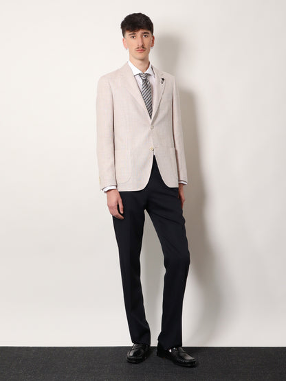 Roma pure virgin wool and linen blazer thumbnail