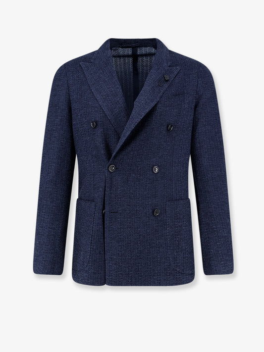 Liknit double-breasted blazer