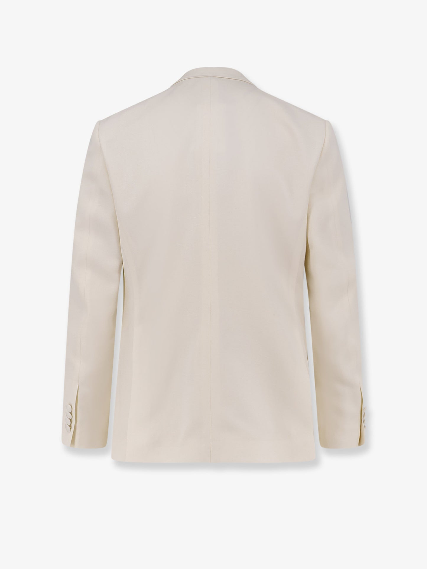Double-breasted viscose and silk blazer