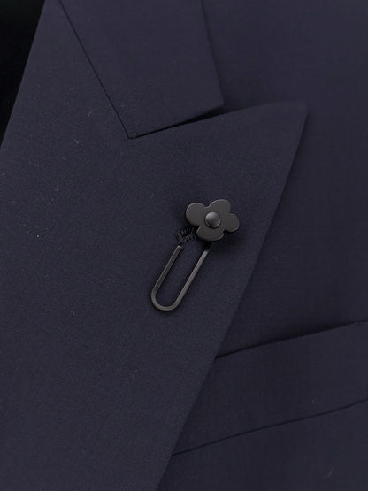 Stretch pure virgin wool tuxedo blazer thumbnail