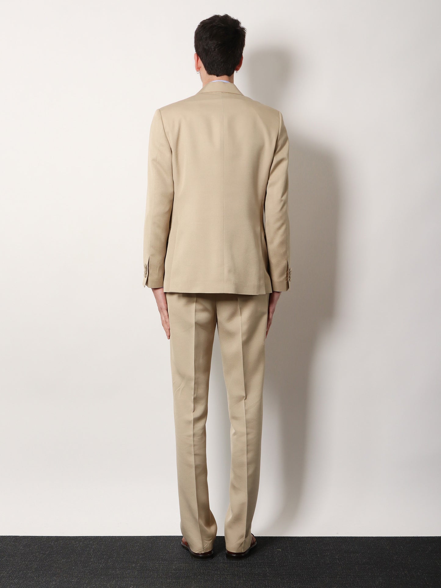 Single-breasted viscose and silk blazer