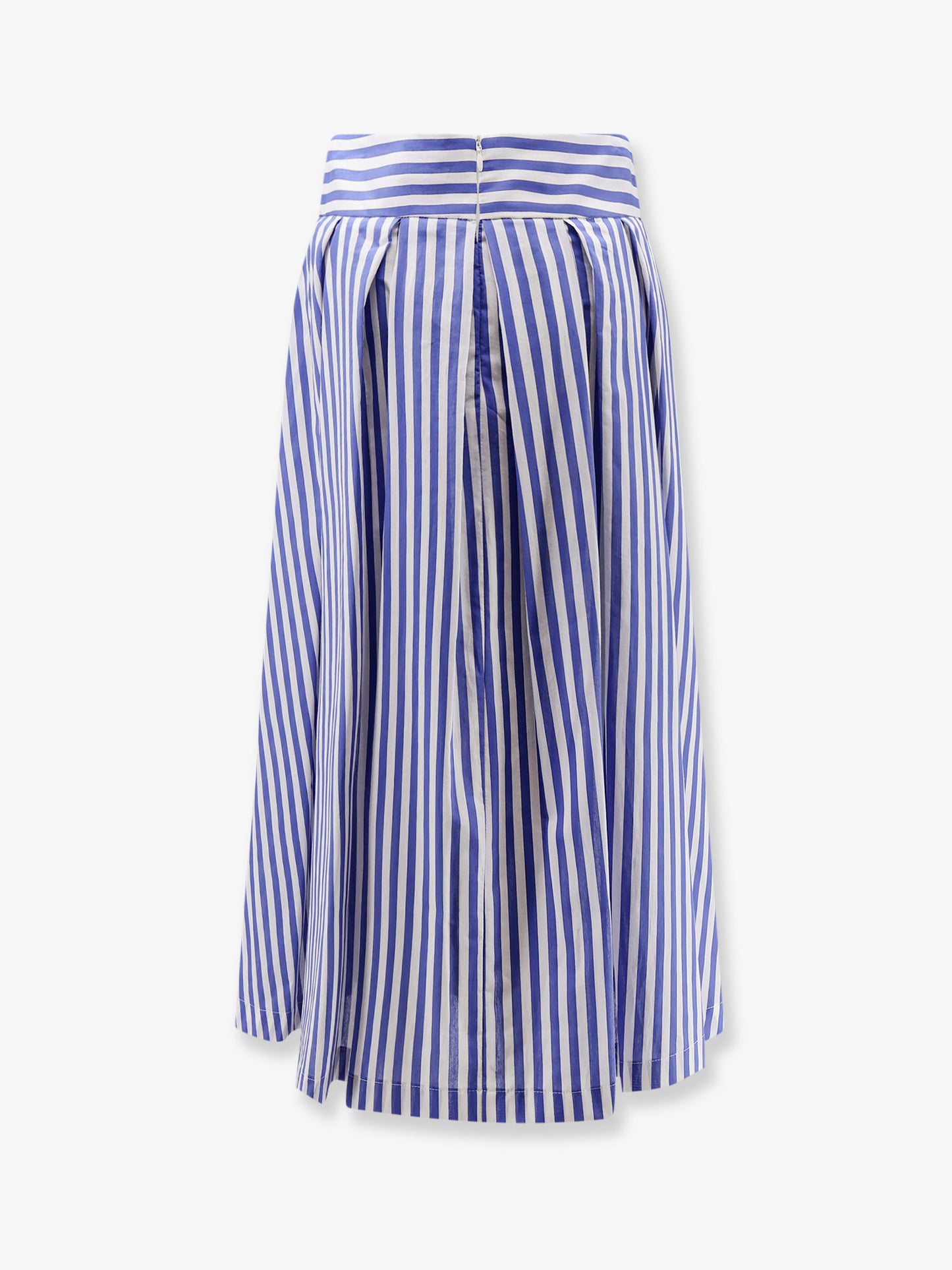 Iris striped cotton skirt