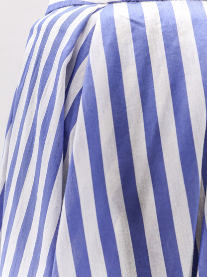 Iris striped cotton skirt thumbnail