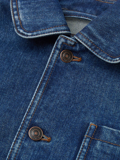Nichi silk-denim jacket thumbnail