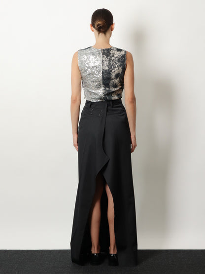 Patchwork top with sequins embroidery thumbnail