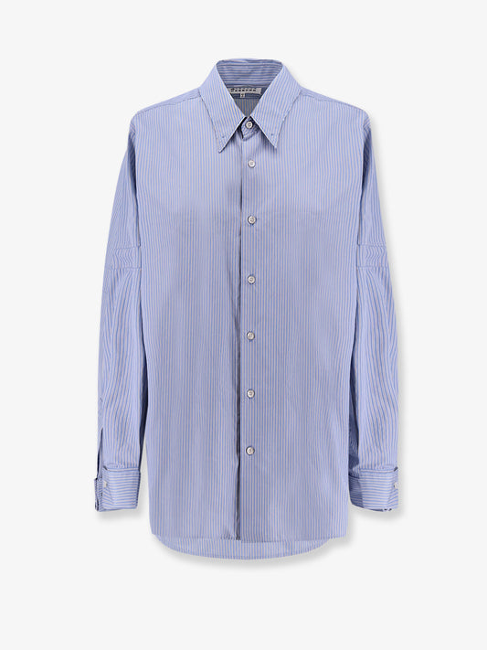 Camicia in cotone con motivo a righe