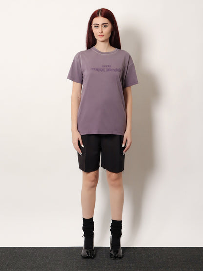 Cotton T-shirt with rewashed effect thumbnail