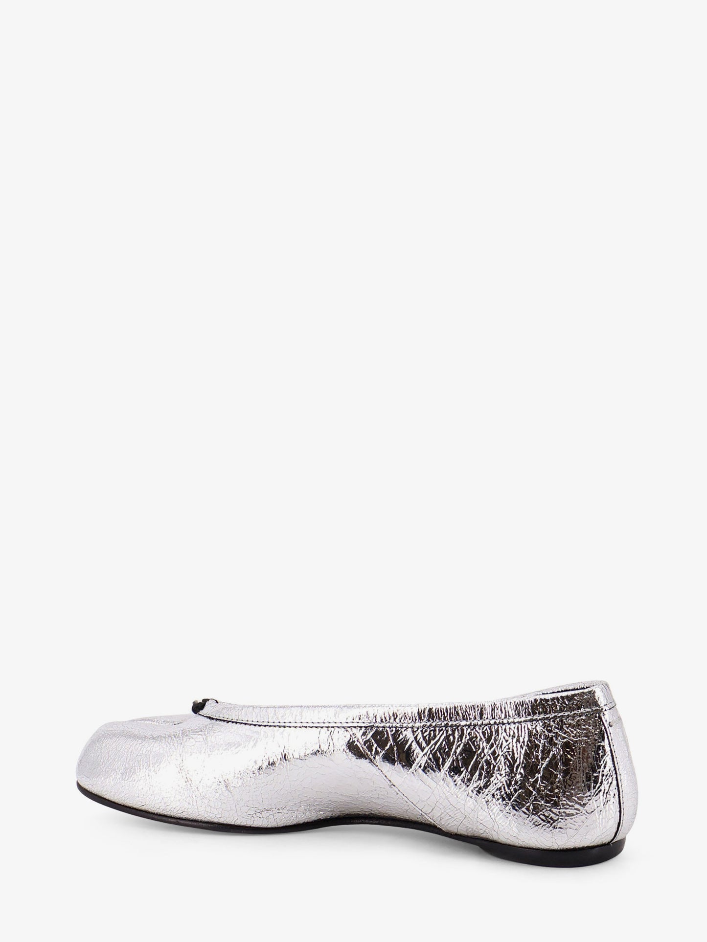 Tabi laminated leather ballerina