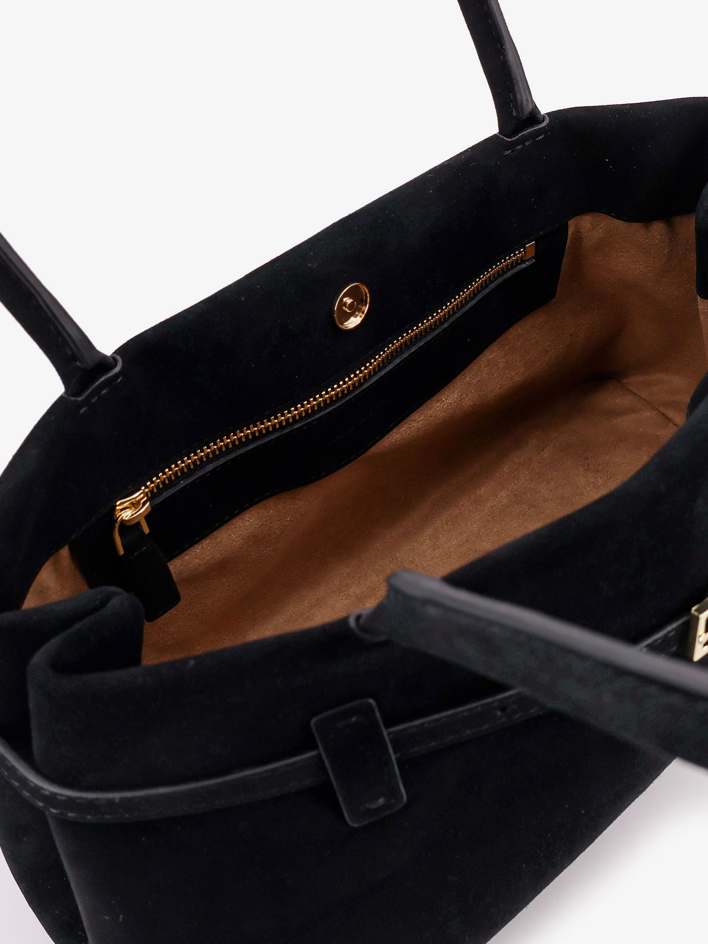 East West Le Cambon suede shoulder bag