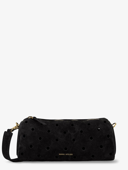 Mini Cylinder suede crossbody bag thumbnail