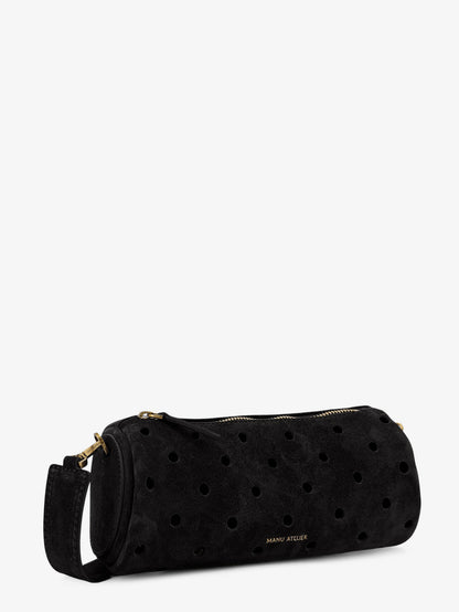 Mini Cylinder suede crossbody bag thumbnail
