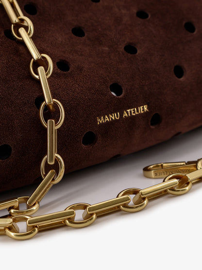 Mini Cylinder suede crossbody bag thumbnail