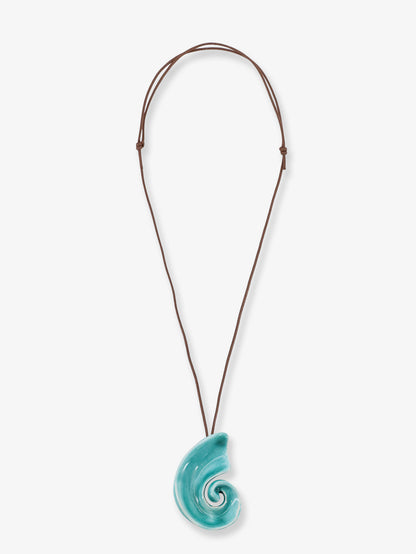 Conchiglia glazed ceramic necklace thumbnail