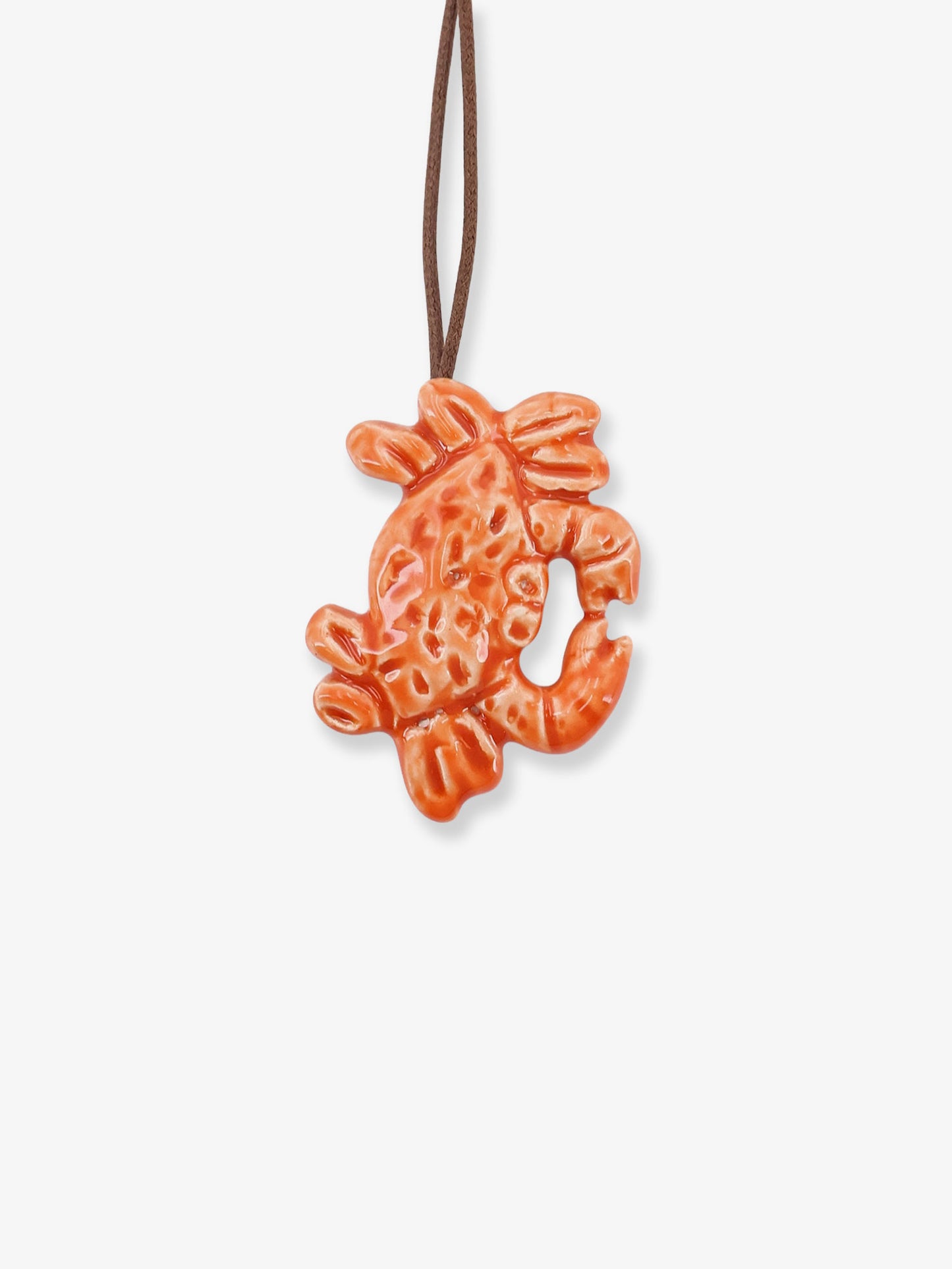 Granchio glazed ceramic necklace