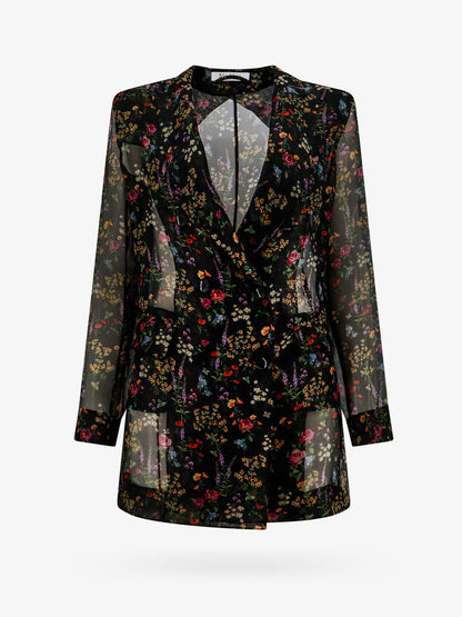 Silk blazer with floral print thumbnail
