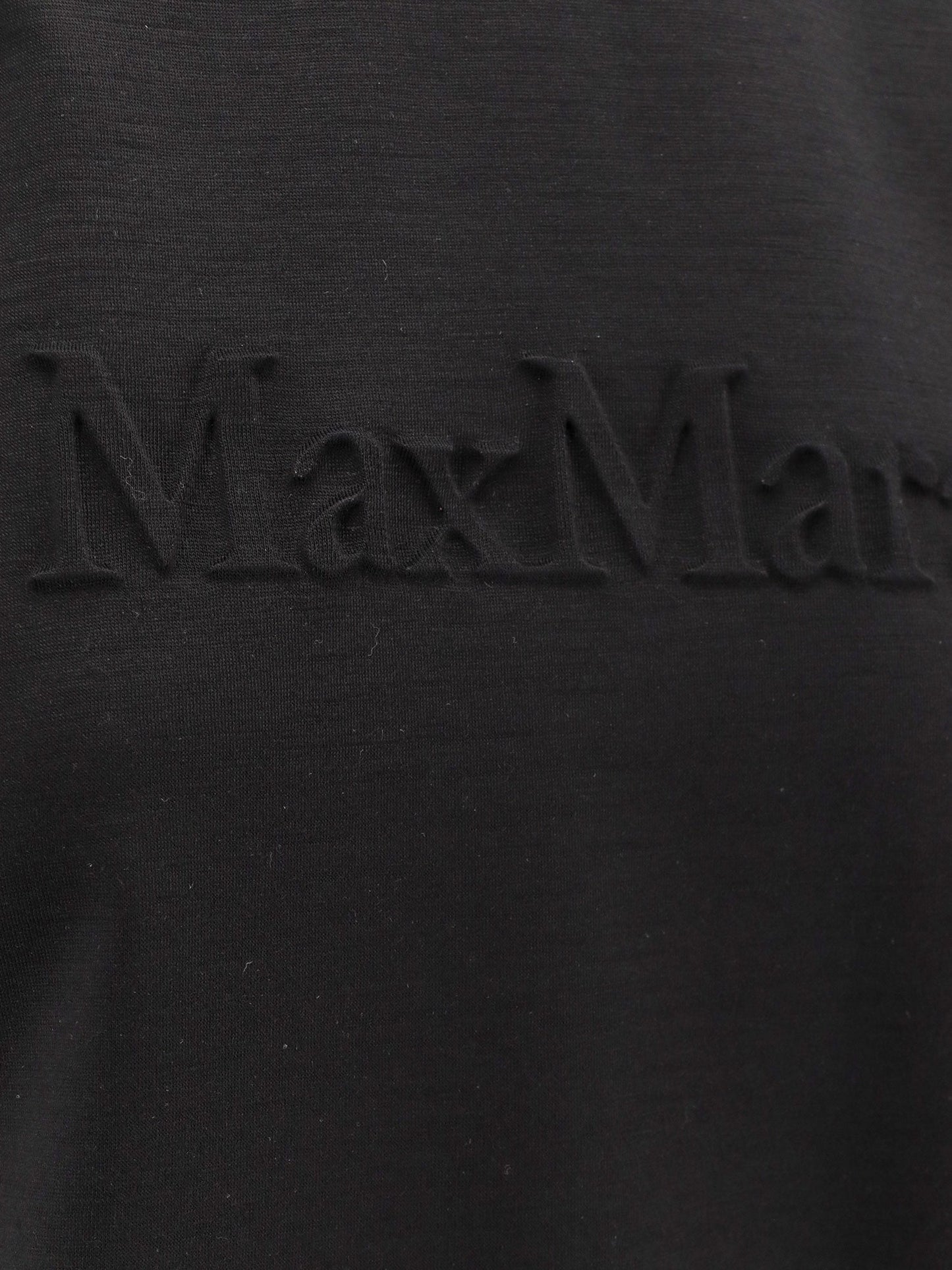 Peter wool t-shirt with embossed frontal logo