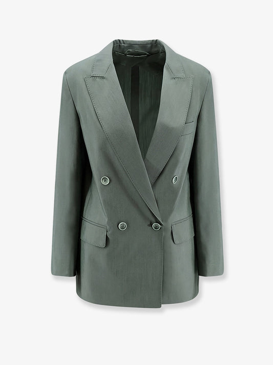 Mxmalbata virgin wool and silk blazer