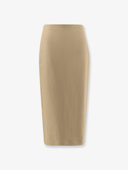 Mxsveranda linen midi skirt thumbnail