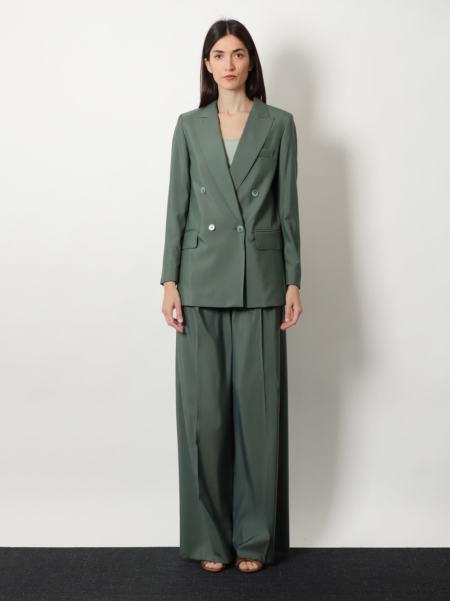 Mxmgiallo virgin wool and silk trousers