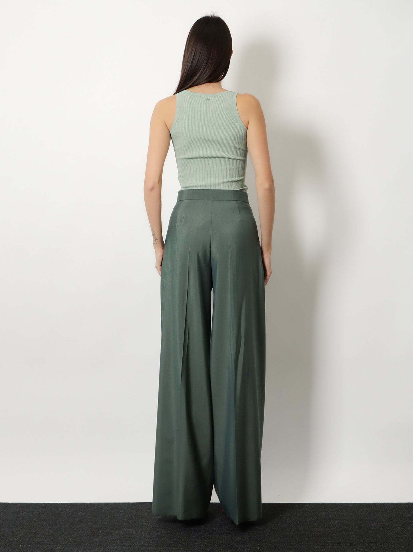 Mxmgiallo virgin wool and silk trousers