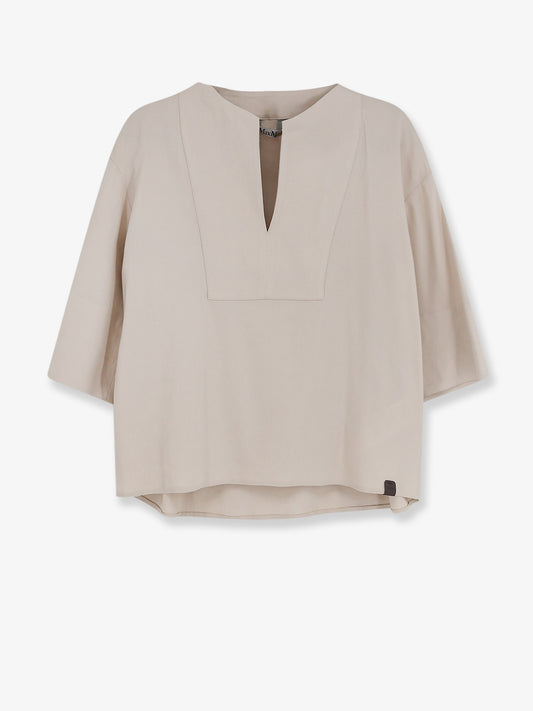 Camicia Mxpsospiro in lino e viscosa