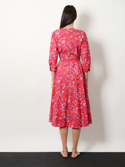 Mxmcamino printed cotton dress thumbnail