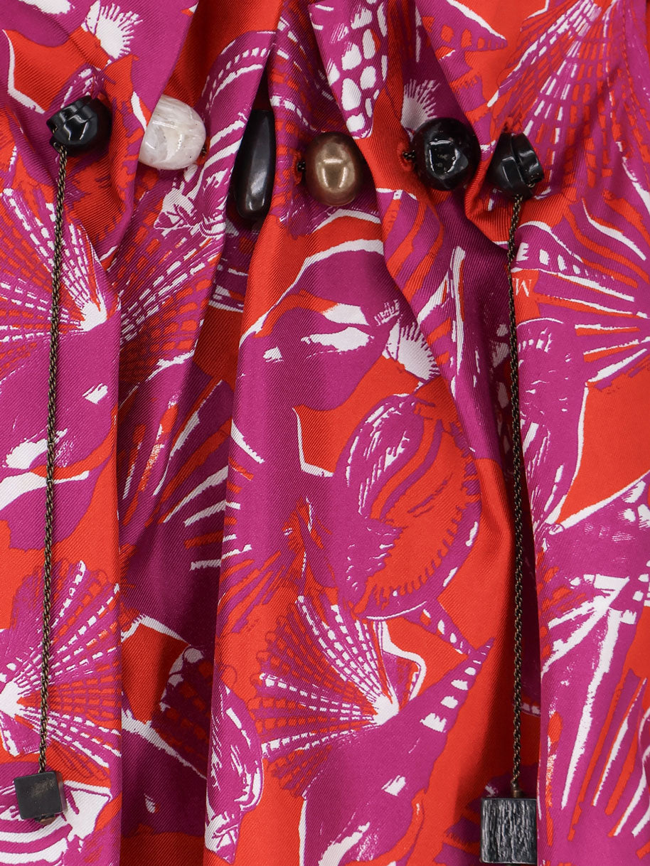 Mxmcartone silk long dress
