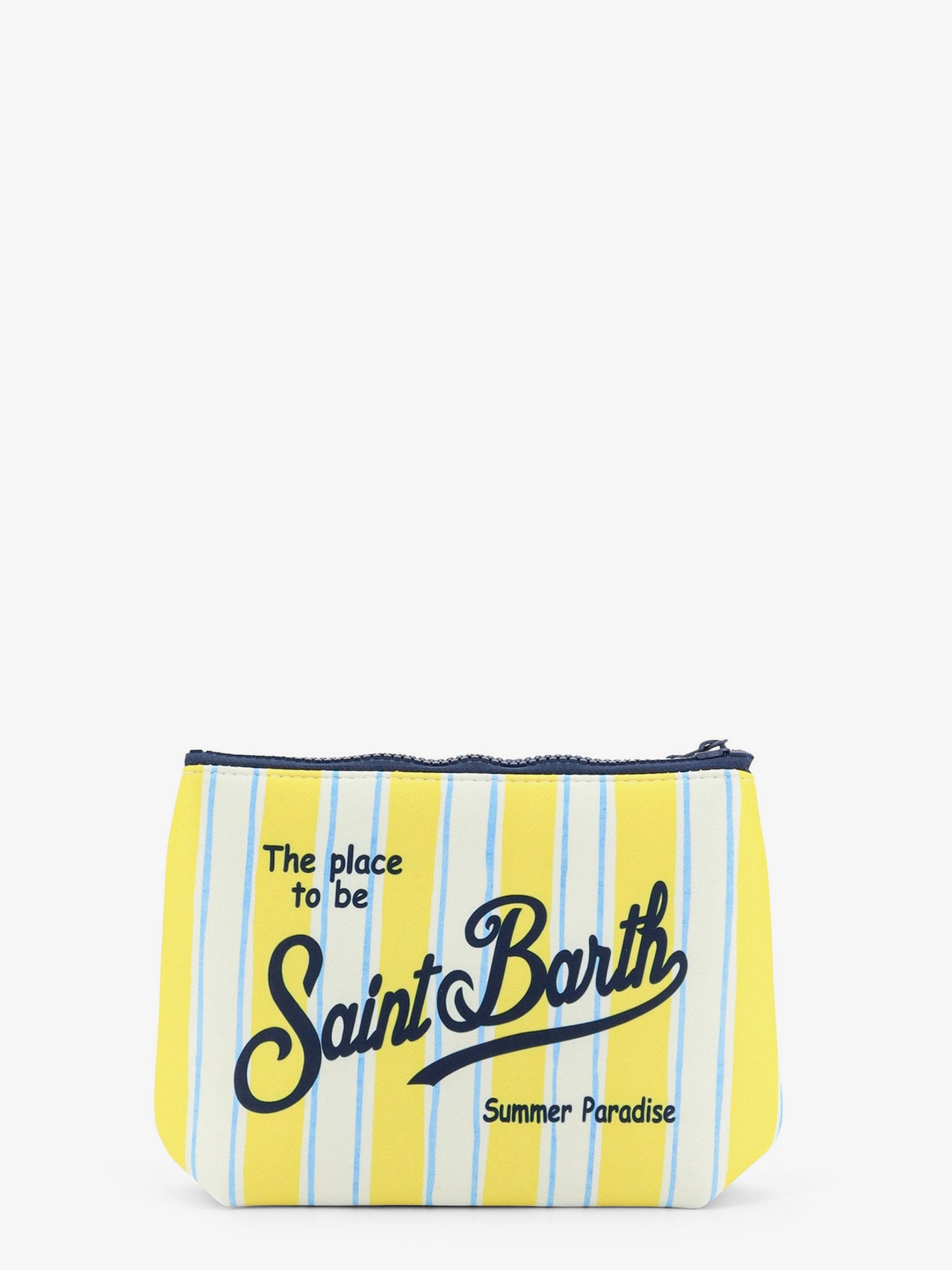 Pochette Aline in scuba con motivo a righe